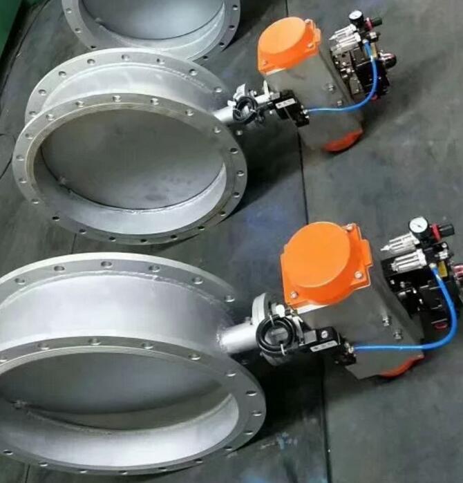 氣動法蘭通風蝶閥
